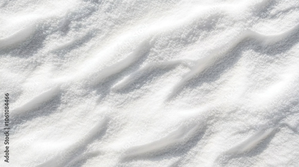 ñlose-up of snow-covered ground, the texture of fresh white snow, visible ripples and contours ñlose-up of snow-covered ground, the texture of fresh white snow, visible ripples and contours