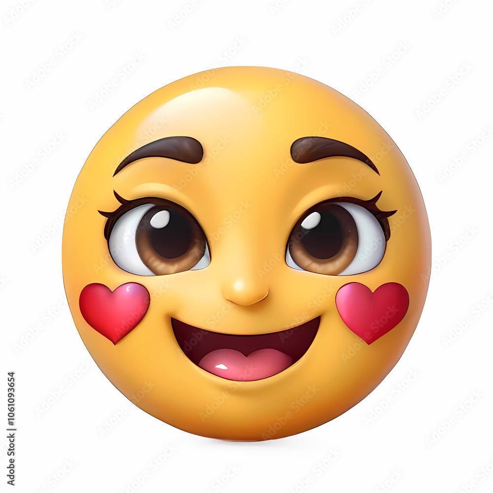 love Blushing Emoji, Happy Smiley Cute Love at First Sight Emoji face expression love Blushing Emoji, Happy Smiley Cute Love at First Sight Emoji face expression