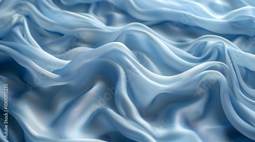 Abstract Blue Fabric Texture Background