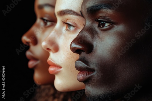 Four diverse individuals portrayed together.