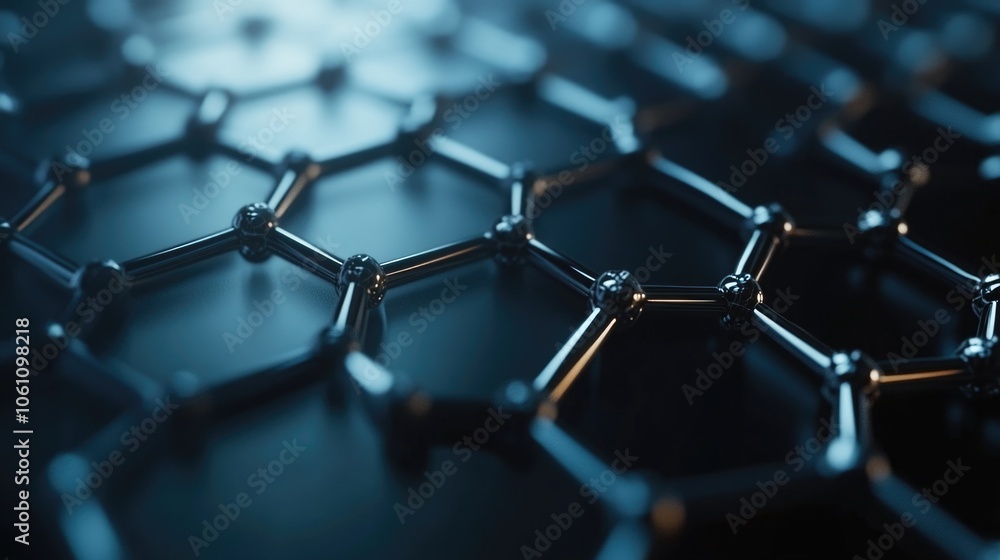 Close up of a nanostructure material, possibly graphene or carbon nanotubes, showcasing its complex molecular lattice. Close up of a nanostructure material, possibly graphene or carbon nanotubes, showcasing its complex molecular lattice.