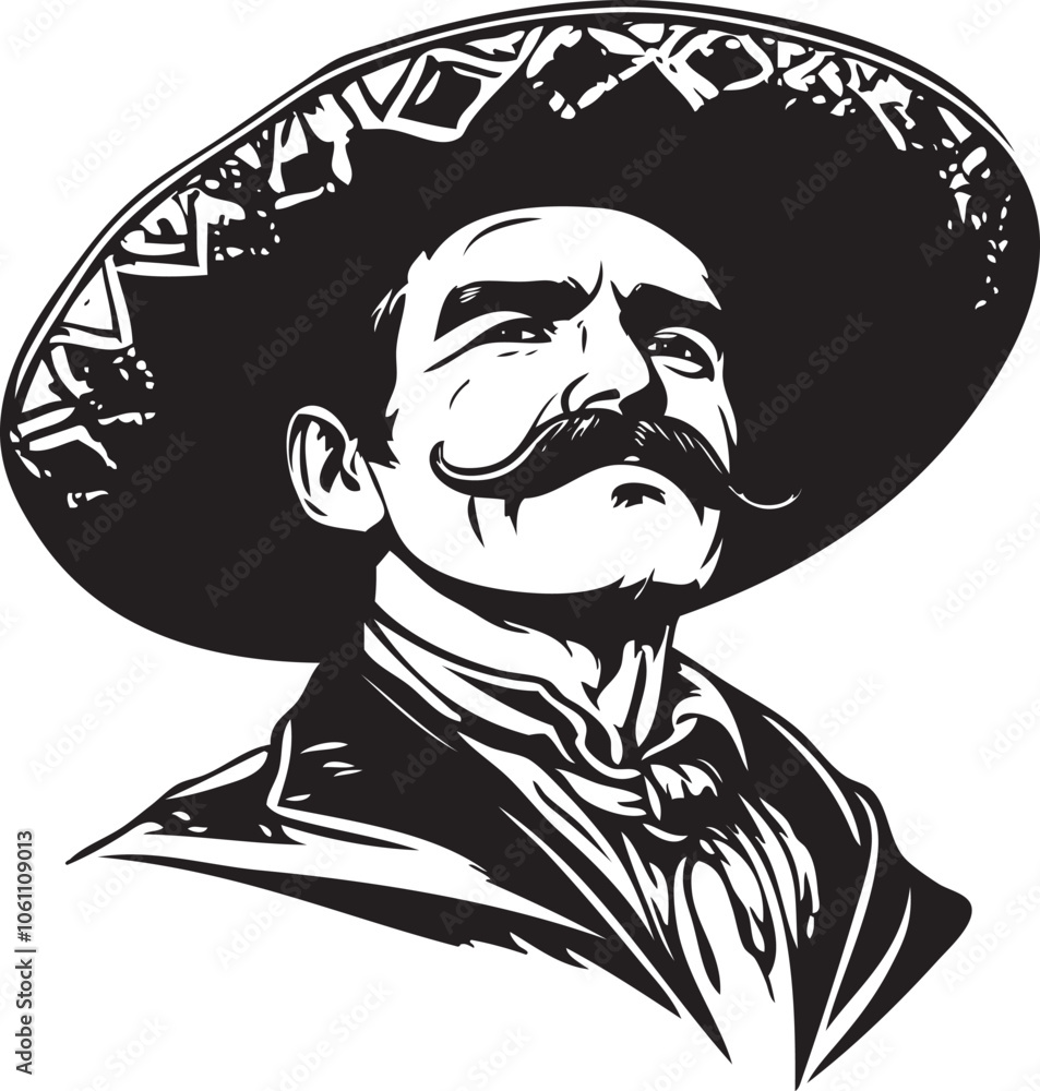 Obraz premium man with a hat