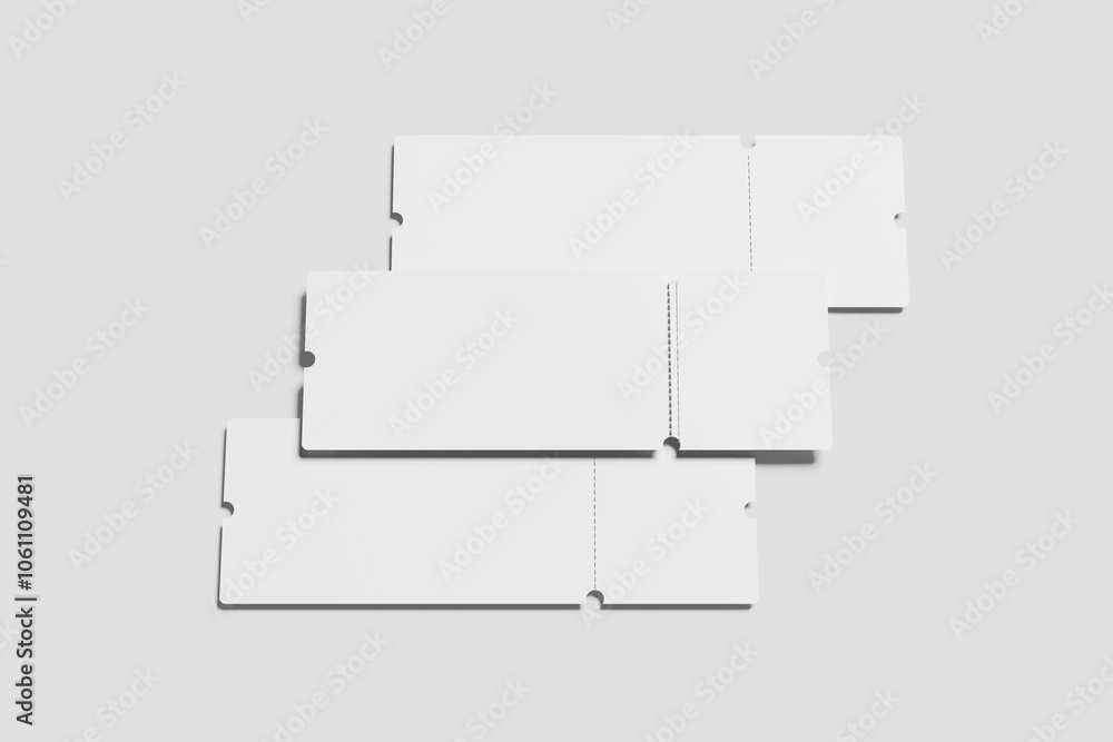 Blank ticket white Blank ticket white