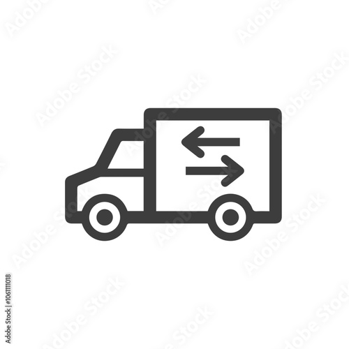 Truck icon symbol vector illustration 