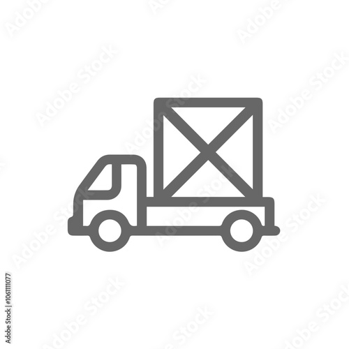 Truck icon symbol vector illustration 