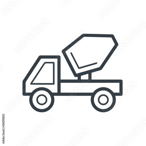 Truck icon symbol vector illustration 