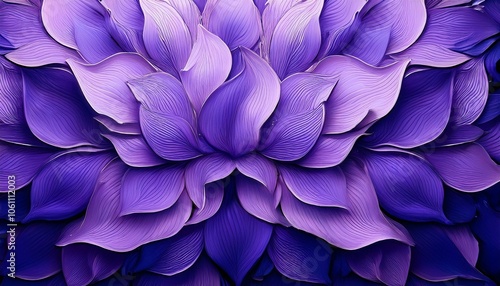 自然の美を映し出す紫色の花びら、細かい質感と微細な模様が美しいテクスチャのアップショット