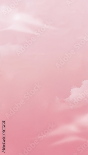 pink background with clouds