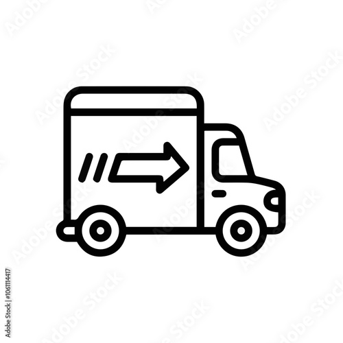 Truck icon symbol vector illustration 