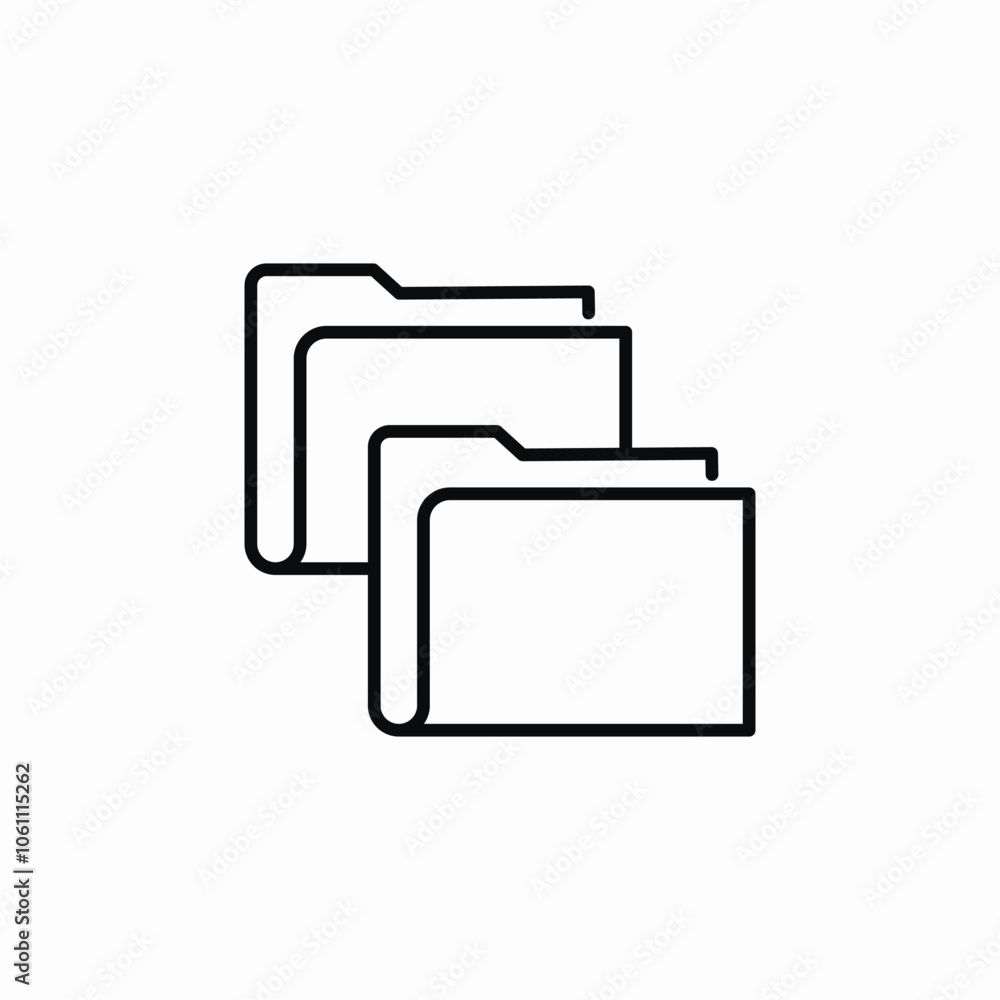 folders files icon sign vector folders files icon sign vector