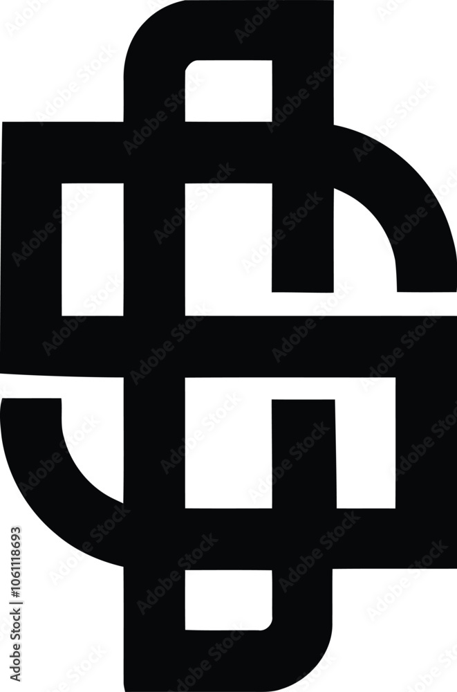 Obraz premium sc logo design