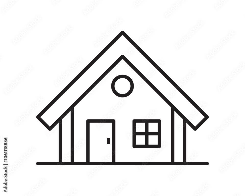 Vector Home Icon Symbol. House Icon Symbol Vector Home Icon Symbol. House Icon Symbol
