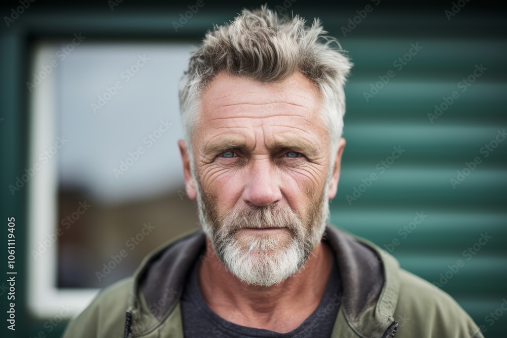 Portrait of a handsome senior man with grey beard and mustache. Portrait of a handsome senior man with grey beard and mustache.