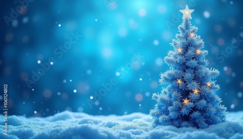 christmas background with christmas tree