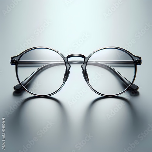 glasses on a white background
