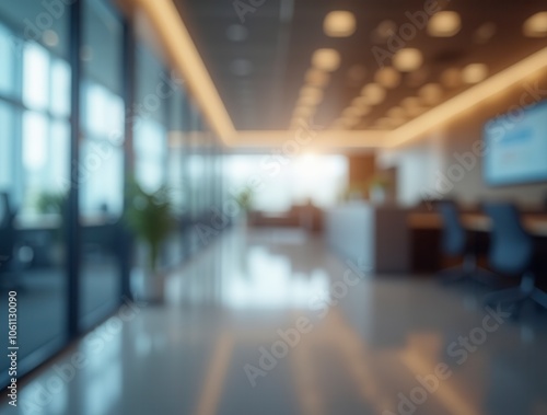 Wallpaper Mural Abstract Blurred Office Interior with Defocused Effect Ideal for Business Background Concept Torontodigital.ca