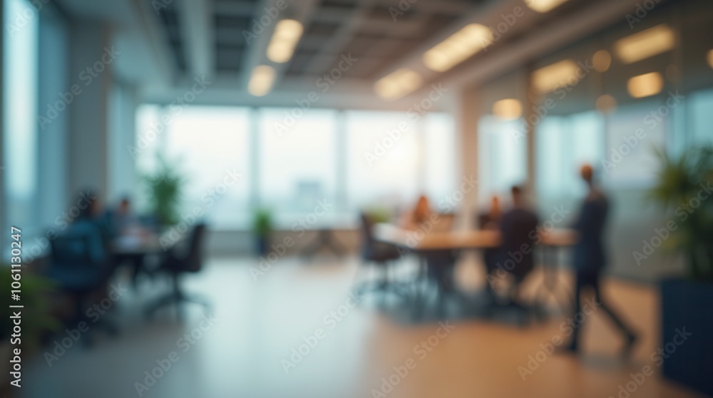 Abstract Blurred Office Interior with Defocused Effect Ideal for Business Background Concept Abstract Blurred Office Interior with Defocused Effect Ideal for Business Background Concept