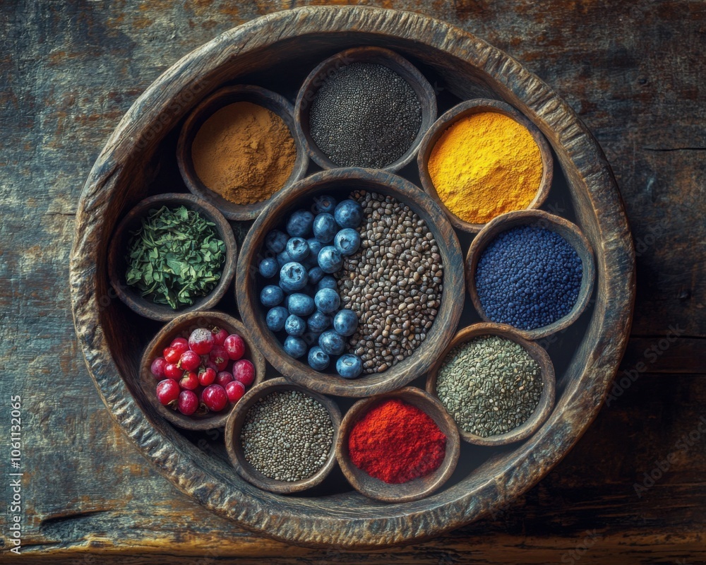 Rustic Bowl of Vibrant Superfoods A Delicious Path to Wellness and Nutrient-Dense Eating, Discover the Power of Nature's Bounty for a Healthy Lifestyle Rustic Bowl of Vibrant Superfoods A Delicious Path to Wellness and Nutrient-Dense Eating, Discover the Power of Nature's Bounty for a Healthy Lifestyle