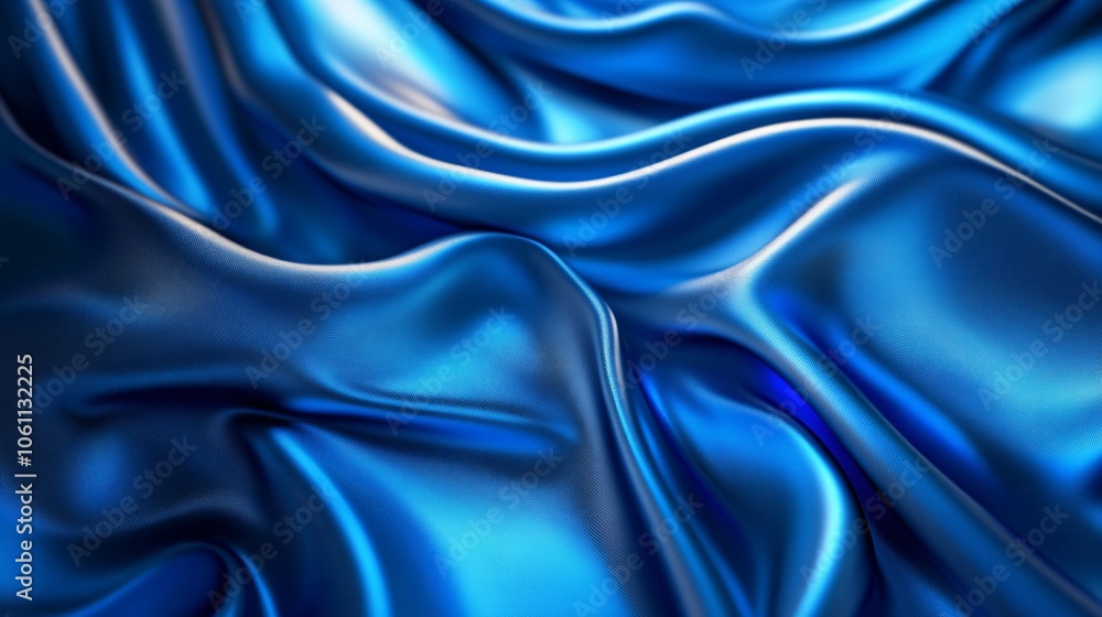 Elegant wave texture in vibrant blue Elegant wave texture in vibrant blue