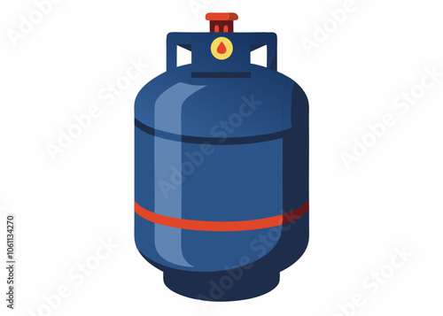 Propane Cyl. isolated on a white background vector art illustration