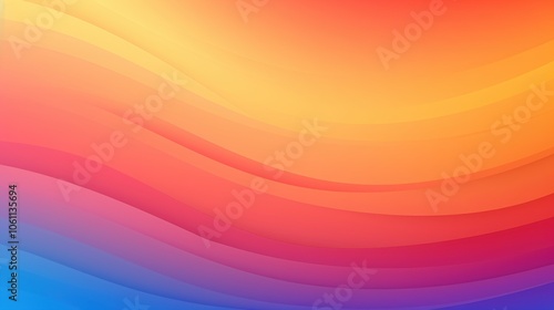 abstract colorful background,Abstract Rainbow Gradient Background with Smooth Curves.