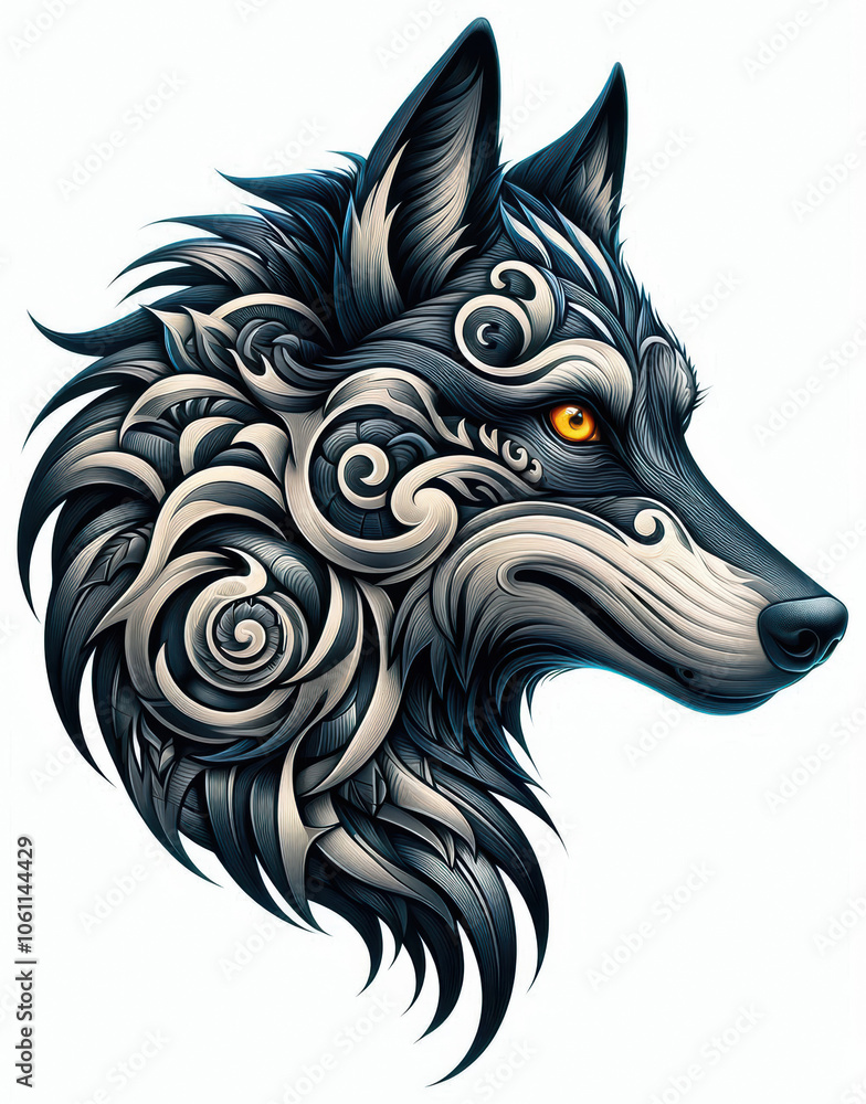 TRIBAL TATOO トライバル タトゥ 狼 wolf TRIBAL TATOO トライバル タトゥ 狼 wolf