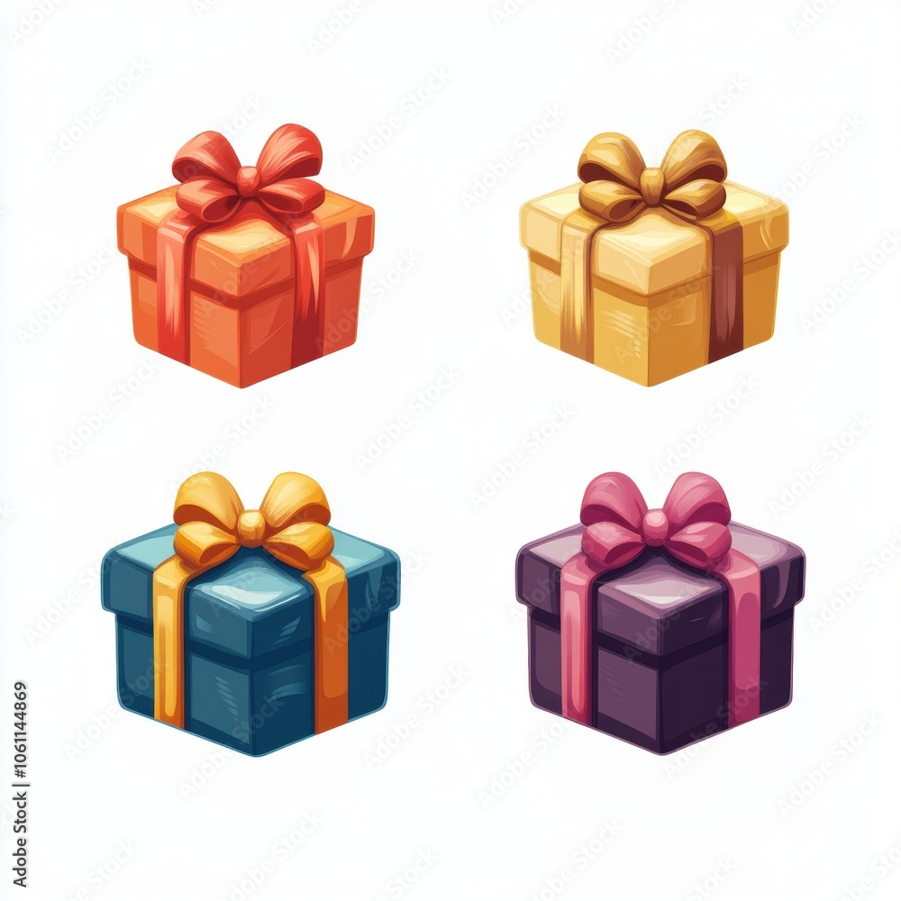 Obraz premium Gift box for holiday closeup view