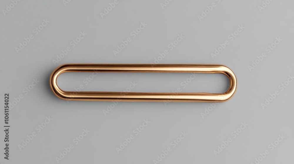 A single, gleaming, gold, oval-shaped object against a gray background. A single, gleaming, gold, oval-shaped object against a gray background.