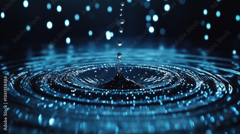 Fototapeta premium Water Drop Ripples
