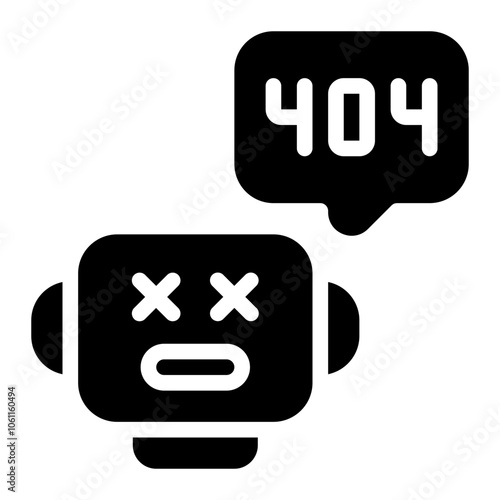 404 Error solid icon