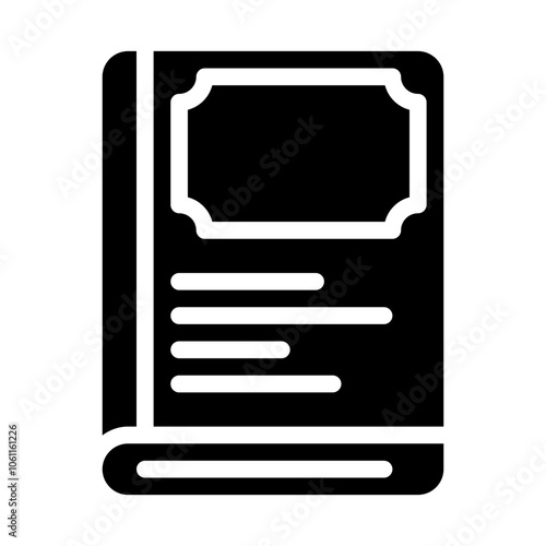 Book solid icon