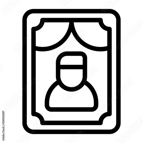 Deceased line icon
