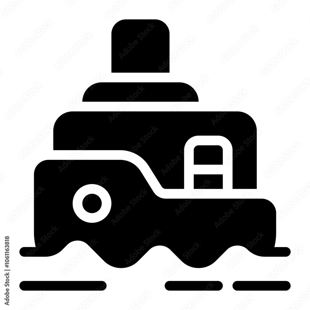 Ferry Solid Icon Ferry Solid Icon