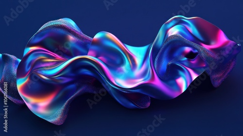 Abstract Iridescent Fabric