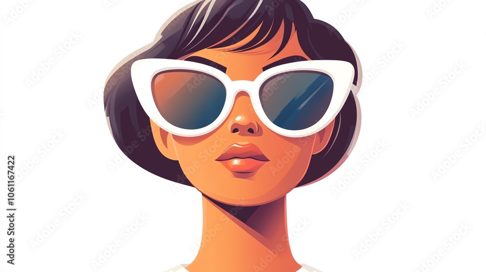 a 2D cartoon illustration of a person modeling new clothes in a photoshoot, stylish and confident, white background--ar 16:9 a 2D cartoon illustration of a person modeling new clothes in a photoshoot, stylish and confident, white background--ar 16:9