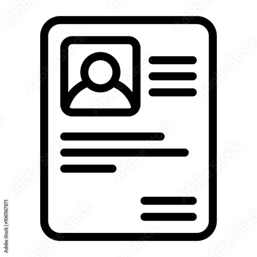 Obituary line icon