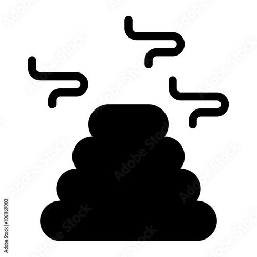 Poop Solid Icon