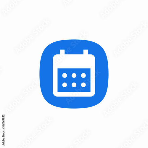 calendar schedule icon sign vector