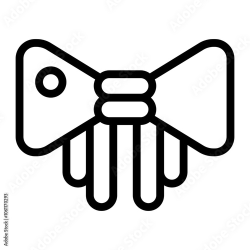 Ribbon line icon