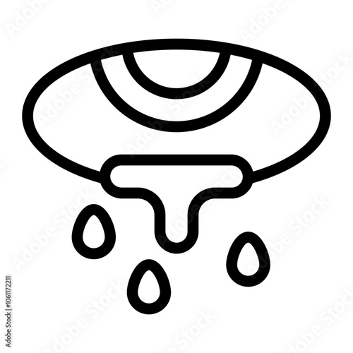Tears line icon