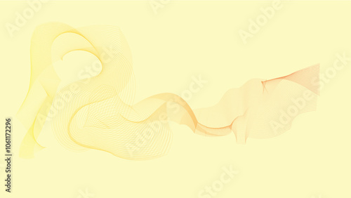 Vector illustration of line art background abstract. Decorative spiral line in colorful with solid pastel. Digital resources background for social media, poster, cover, leaflet