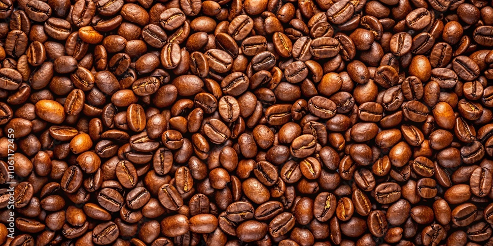 Coffee Beans Background - Top View of Masses of Coffee Beans, Close Up, Vector Illustration for Coffee Lovers, Baristas, and Culinary Enthusiasts Coffee Beans Background - Top View of Masses of Coffee Beans, Close Up, Vector Illustration for Coffee Lovers, Baristas, and Culinary Enthusiasts