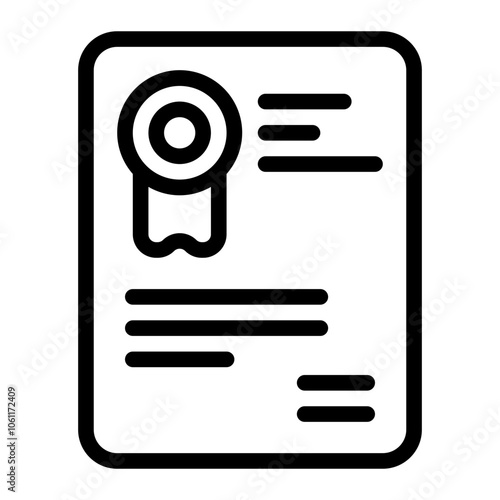 Testament line icon