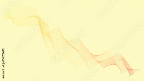 Vector illustration of line art background abstract. Decorative spiral line in colorful with solid pastel. Digital resources background for social media, poster, cover, leaflet