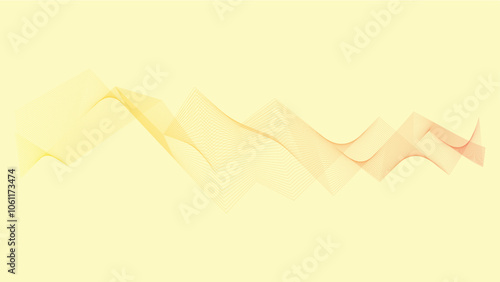 Vector illustration of line art background abstract. Decorative spiral line in colorful with solid pastel. Digital resources background for social media, poster, cover, leaflet