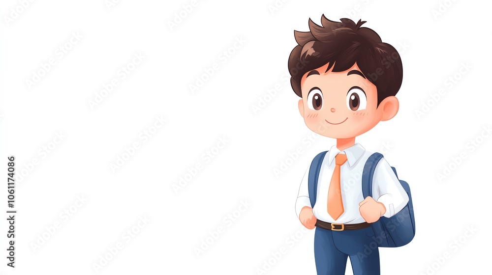 a 2D cartoon illustration of a child wearing a superhero costume, playful and cute, white background--ar 16:9