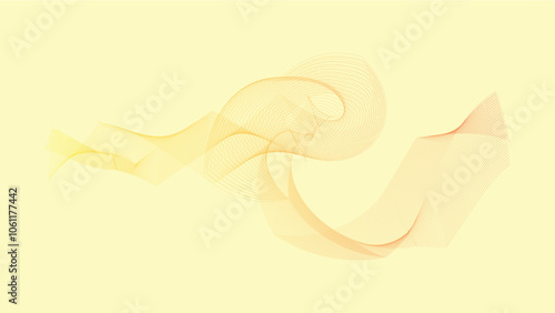 Vector illustration of line art background abstract. Decorative spiral line in colorful with solid pastel. Digital resources background for social media, poster, cover, leaflet