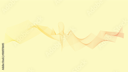 Vector illustration of line art background abstract. Decorative spiral line in colorful with solid pastel. Digital resources background for social media, poster, cover, leaflet