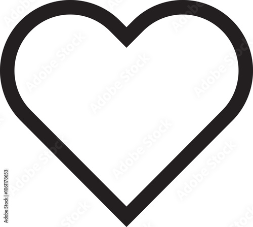 heart shape geometry line