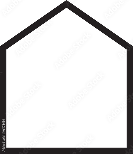 house shape geometry line